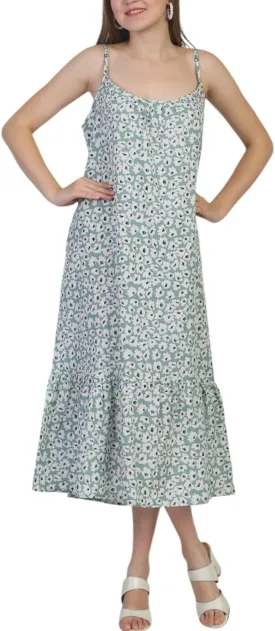SheKaf Women Summer Casual Loose Sleeveless Spaghetti Strap Beach Maxi Long Dress with Pockets