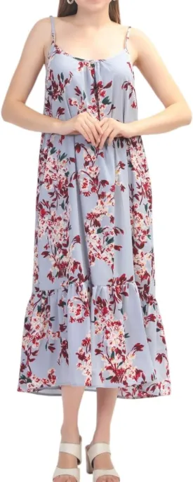 SheKaf Women Summer Casual Loose Sleeveless Spaghetti Strap Beach Maxi Long Dress with Pockets