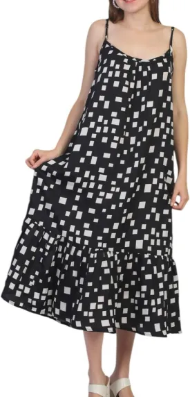 SheKaf Women Summer Casual Loose Sleeveless Spaghetti Strap Beach Maxi Long Dress with Pockets