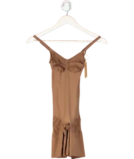 SKIMS Brown Everyday Sculpt Mid Thigh Bodysuit UK L