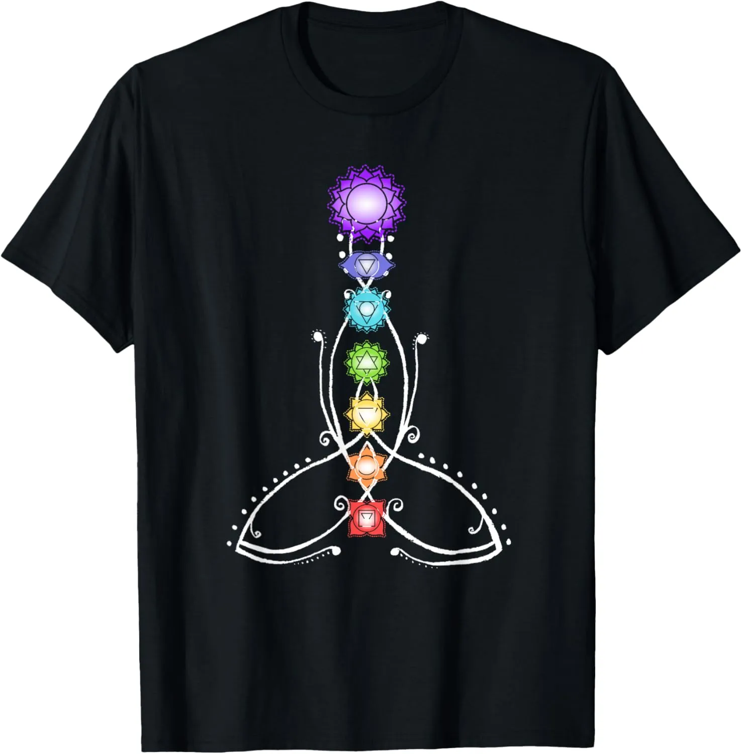 Spiritual Shirts for men and women & Yoga clothes Yoga Meditation Spiritual Body Energy Chakra T-Shirt