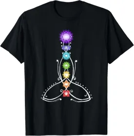 Spiritual Shirts for men and women & Yoga clothes Yoga Meditation Spiritual Body Energy Chakra T-Shirt