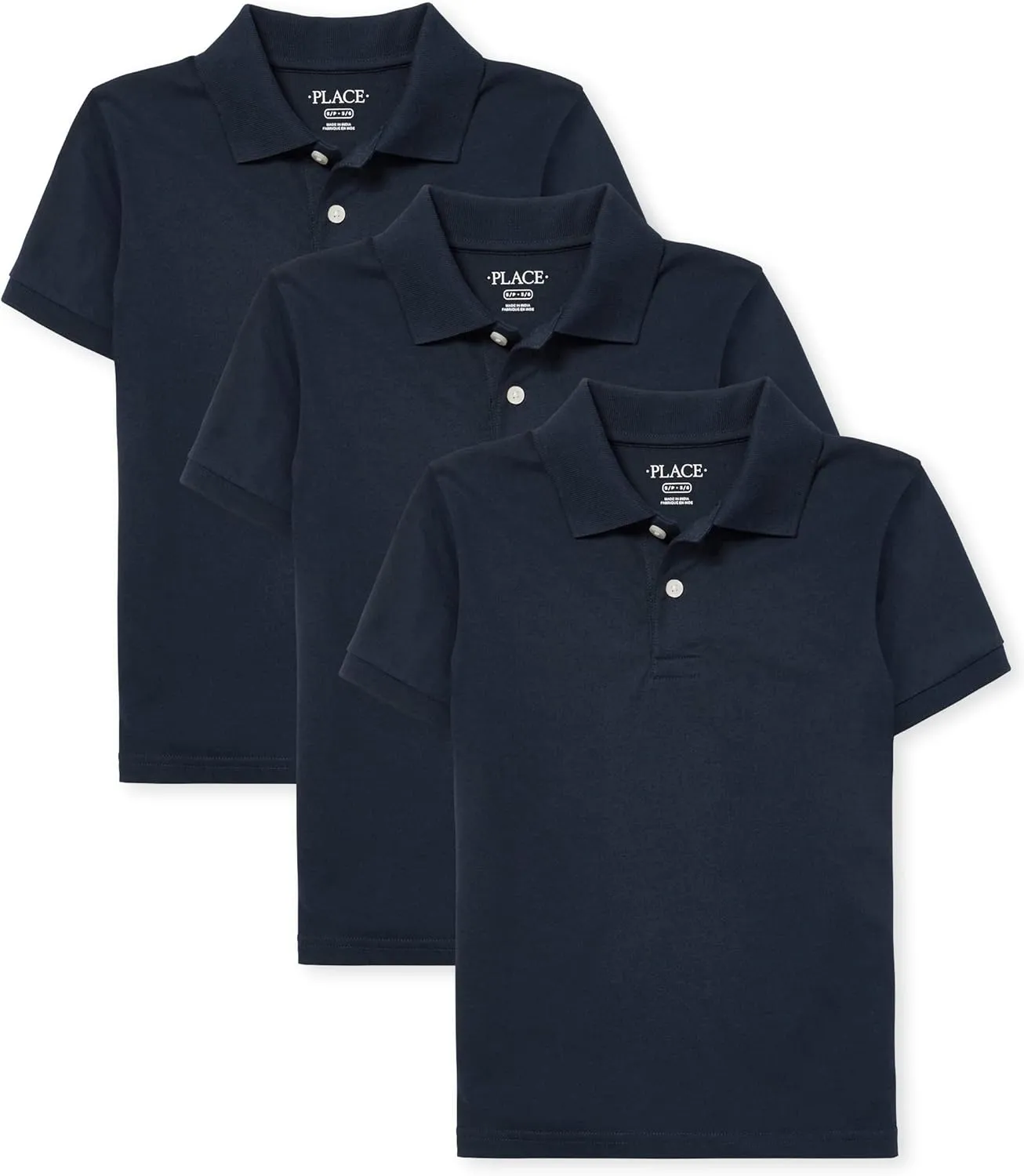 The Children's Place boys Uniform Soft Jersey Short Sleeve Polo 2 Pack