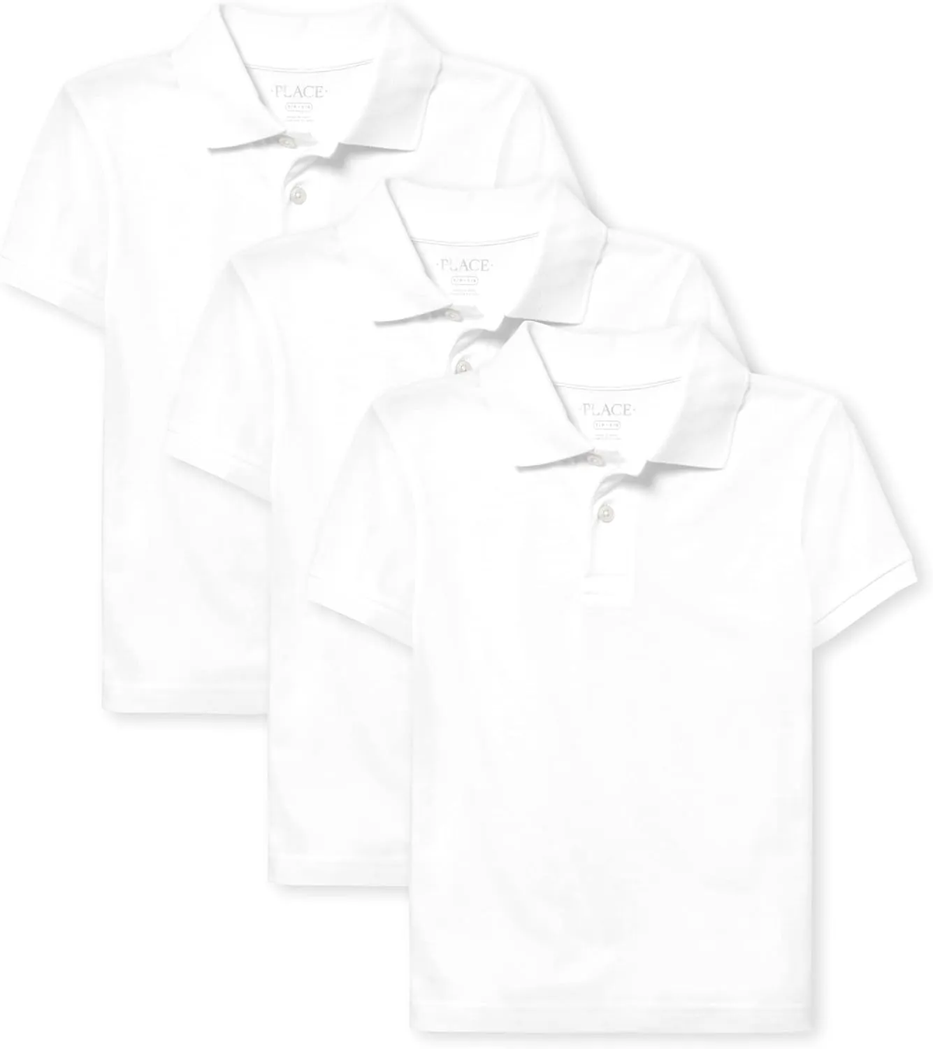 The Children's Place boys Uniform Soft Jersey Short Sleeve Polo 2 Pack