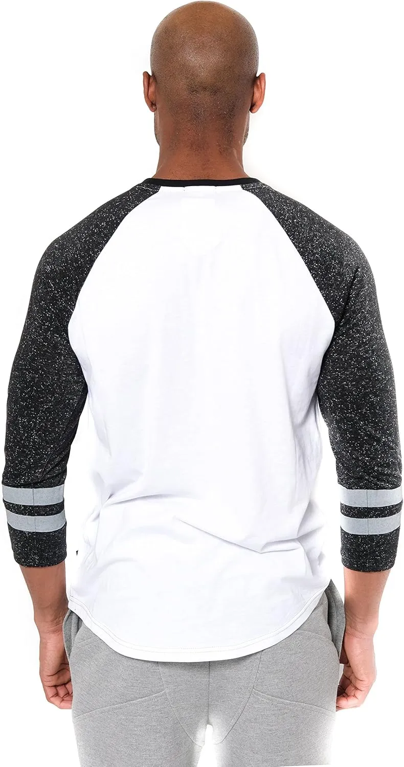 Ultra Game Adults NFL Official Super Soft Raglan Baseball Long Sleeve T-Shirt