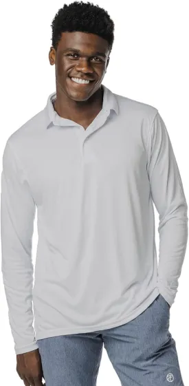 Vapor Apparel Men's UPF 50  UV Sun Protection Long Sleeve Polo