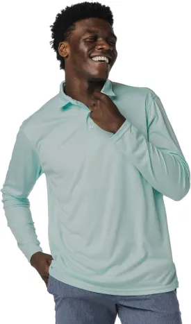 Vapor Apparel Men's UPF 50  UV Sun Protection Long Sleeve Polo