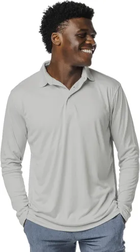 Vapor Apparel Men's UPF 50  UV Sun Protection Long Sleeve Polo