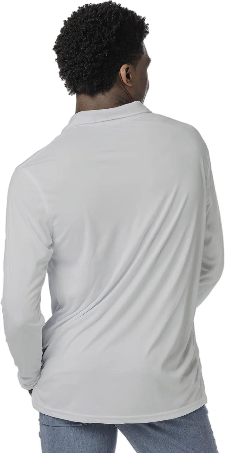 Vapor Apparel Men's UPF 50  UV Sun Protection Long Sleeve Polo