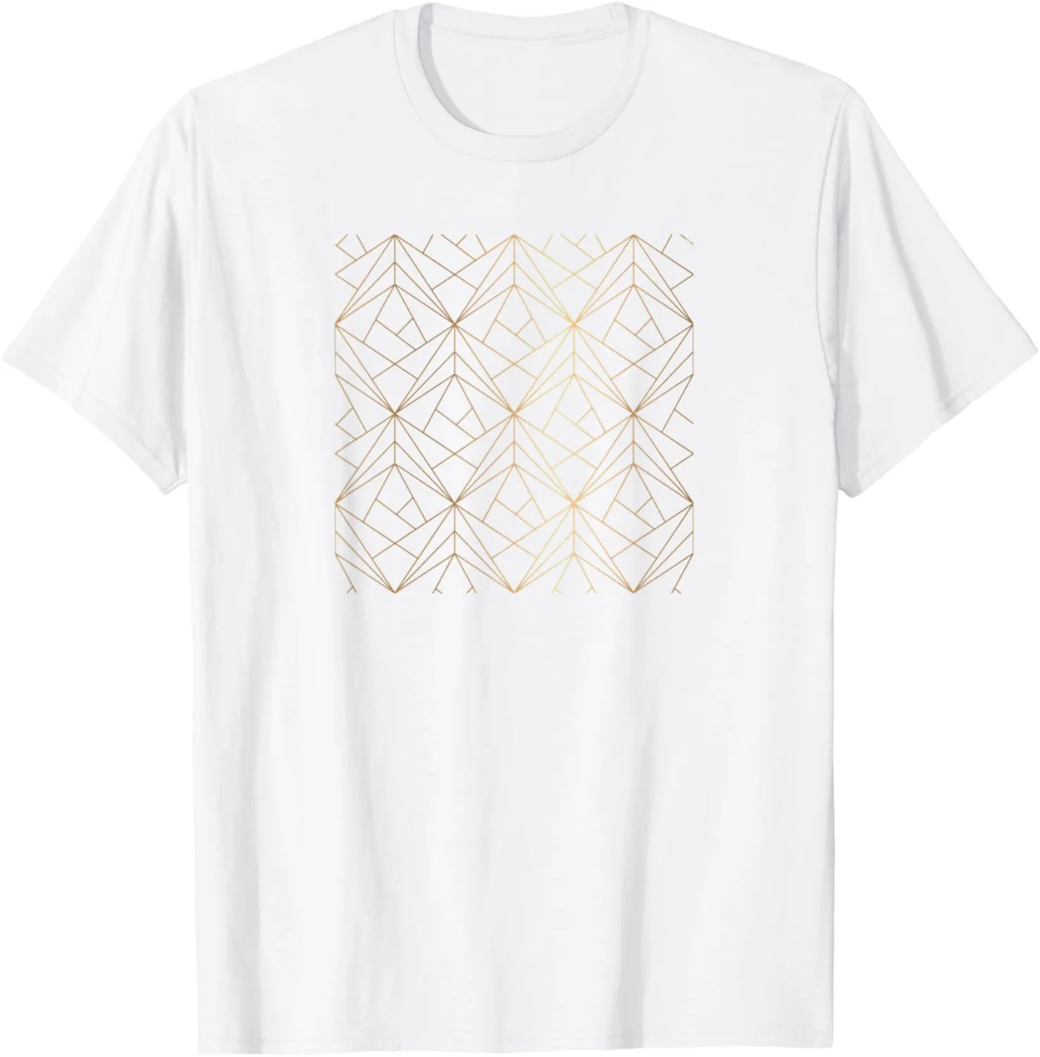 Watercolor Geometric Triangles Pattern T-Shirt