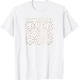 Watercolor Geometric Triangles Pattern T-Shirt