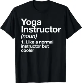 Yoga Instructor Funny Definition Gym Trainer Coach Sports T-Shirt